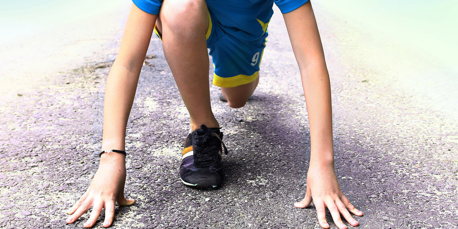 Practice from starting blocks on tracks with our joggers